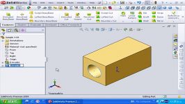 67 آشنایی نحوه کار فرمان extrud cut در solidworks