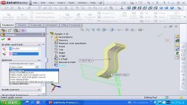 78 انجام عملیات sweep در یک مسیر بسته solidworks