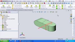 83 نحوه عملکرد فرمان sweep cut در solidworks