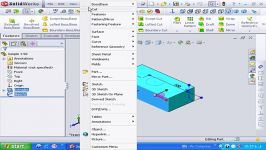 103 تهیه کپی وابسته یک ترسیم دوبعدی در solidworks