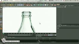 آموزش ساخت بطری در برنامۀ Cinema 4D.