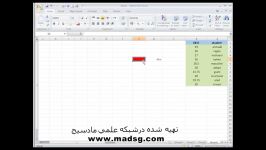 آموزش Excel در سایت مادسیجقسمت چهاردهم