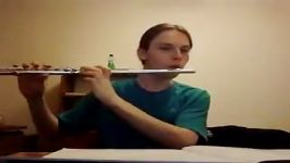 First day of playing the Western Concert Flute  Typical Western Melody