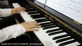 پیانو نوازی آهنگ بگذر ز من ای آشنا عارف Piano  Bogzar ze man آموزش پیانو