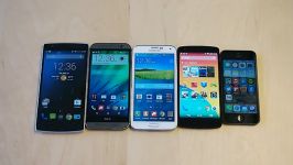 مقایسه OnePlus One with HTC One M8 Galaxy S5 Nexus 5