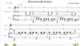 نت تریوی رمئو ژولیت برای پیانو ،ویولن ویولنسل