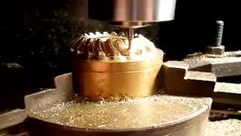 Cnc machining Cutting a Spiral Bevel Gear