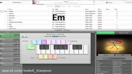 آموزش آکوردهای آهنگ تاوان احسان خواجه امیری برای کیبورد E.Khajeh Amiri  Tavan