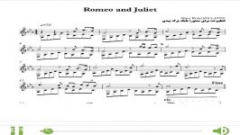 نت آهنگ romeo and Juliet برای سنتور