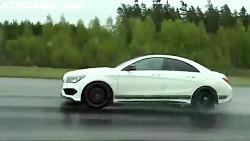 مرسدس بنز CLA45 AMG در مقابل آئودی R8 هشت سیلندر