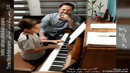 پیانو نوازی قطعه گل گلدون من توسط هنرحوی عباس عبداللهی مدرس پیانو
