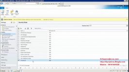 آموزش Microsoft Dynamics CRM Security Roles