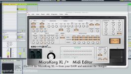 وی اس تی ادیتور سینت MicroKorg XL and XL+Midi Editor