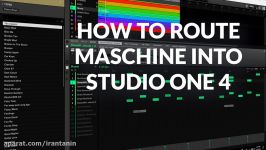 نحوه مسیردهی وی اس تی Maschine در میکسر Studio One