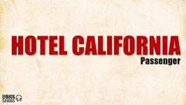 Hotel California  Passengers The Eagles cover Lyrics