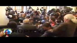ویدیوی کتک خوردن رهبر مخالفان ترکیه در پارلمان