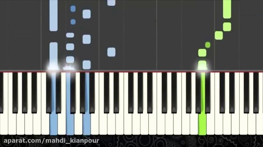 آهنگ ترکی SEZEN AKSU Şimdi Bana Kaybolan‬ آموزش پیانو