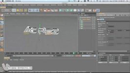 آموزش ساخت متن ابزار Mograph در برنامۀ Cinema 4D.