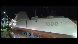 به آب اندازی ناو جنگی فوق مدرن USS Zumwalt