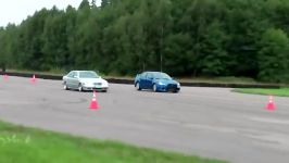 درگ Mercedes E55 AMG S C W210 Vs Mitsubishi EVO 10 410