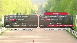 درگ بازی Mitsubishi Lancer Evolution AMS vs Mercedes SL