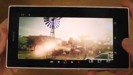 اجرای بازی dirt3 در xperia z ultra بوسیله برنامه onlive