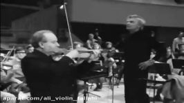 Oistrakh and Karajan rehearsal Mozart Violin concerto No.5 1972