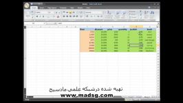 آموزش Excel 2007 در سایت مادسیج تراز بندی سلول ها