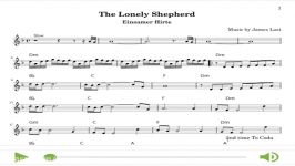 نت آهنگ چوپان تنها The Lonely Sheperd تنظیم شده برای کیبورد همراه آکورد