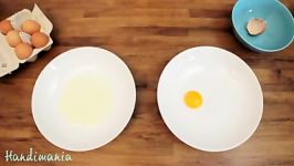 یک راه ساده برای جدا کردن زرده تخم مرغ سفیده