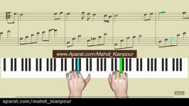 پیانو نوازی آهنگ زیبای تو من Piano You and me آموزش پیانو ایرانی کلاسیک ترکی