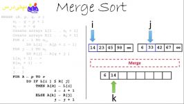 آموزش الگوریتم مرتب سازی ادغامی ویرایش قدیم