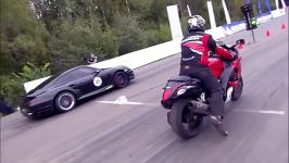 مسابقه Suzuki GSX1300 vs Porsche 911