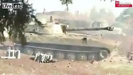 گلوله باران شدن مواضع جبهه النصره توسط ارتش سوریه syria