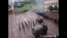 زیر گرفتن سرباز نفربر در رژه نیروهای مسلح در روسیه