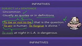 Infinitives 2 Infinitives as the Subject