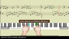 پیانو عاشق شدم من عهدیه انوشیروان روحانی Piano Ashegh Shodam Manآموزش پیانو