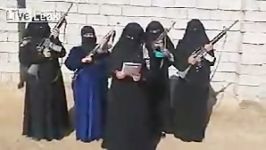 پیوستن زنان داعش به خط مقدم ISIL‌ Women Carried Weapon