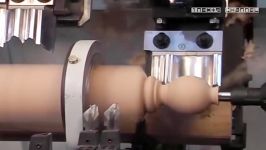 Wood Lathe Machinery in action  Fastest CNC Technology Woodworking Machine