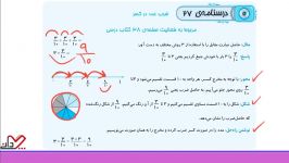 ریاضی چهارم دبستان فصل ۲ جلسه 4 ضرب عدد در کسر