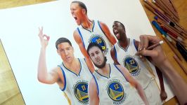 The Golden State Warriors  Photorealistic Drawing