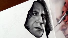 Drawing Alan Rickman Featuring Snape