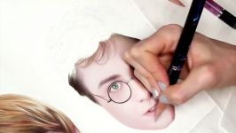 Drawing Harry Potter Ron Weasley and Hermione Granger