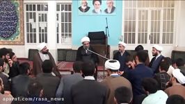 شهروند خبرنگار  دیدار طلاب اصفهان آیت الله فاضل لنکرانی