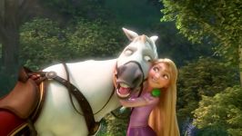 Rapunzel n Flynn meet Maximus scene from Tangled HD