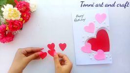 آموزش ساخت کارت هدیه رمانتیک طرح قلب