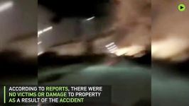 Alleged Russian missile explodes in massive fireball