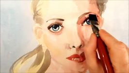 Painting Angel portrait Time Lapse