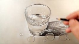 How to Draw Glass of Water Time Lapse