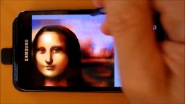 Phone Art  Painting Mona Lisa with Mobile Phone
